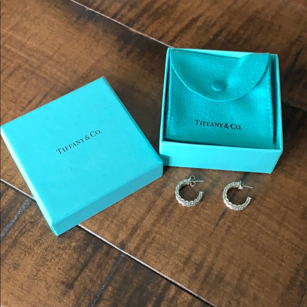 Tiffany & Co. Silver Somerset Hoop Earrings